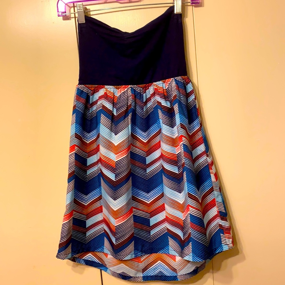 Navy/ multi colored roxy dress 🌸3 for $15
